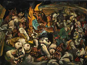 Roy, Sajal (Artist). Massacre, 1970 | Painting