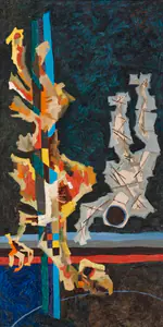 Husain, M.F. (Artist). Untitled (Astronaut), 1968 | Painting