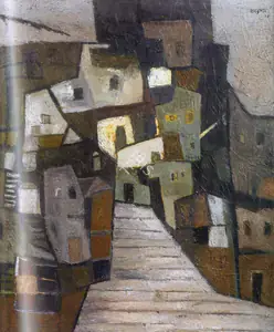 Ramkumar (Artist). Varnasi, 1961 | Painting