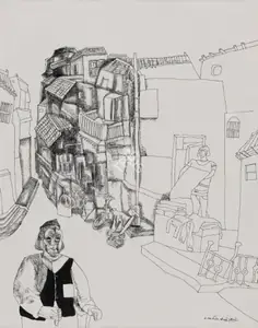 Goud, K. Laxma (Artist). Untitled, 1981 | Drawing
