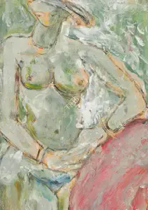 Sen, Sunil Madhav (Artist). Untitled (Nude), n.d. | Painting
