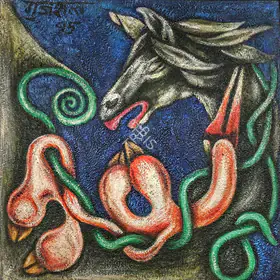Gujral, Satish (Artist). Untitled, 1995 | Painting