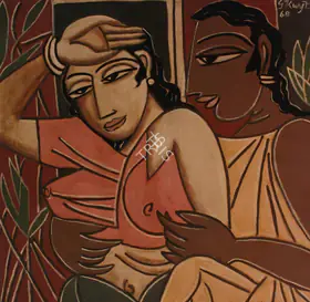Keyt, George (Artist). Lovers, 1968 | Painting
