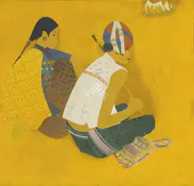 Bendre, N.S. (Artist). Untitled (Saurashatra Series), 1981 | Painting