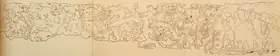 Unknown (Artist). The Bodhisattava Attacted by the Hunters, Late 2nd Century B.C. | Sketch