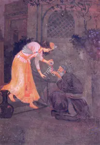 Dhurandhar, M.V. (Artist). Omar Khayyam Series 04, n.d. | Painting