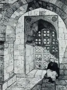 Satwalekar, Madhav (Artist). Meditation, n.d. | Painting