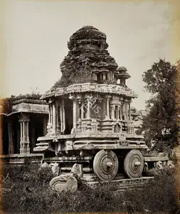 Lyon, Edmund David (Photographer), The Stone Juggernaut Car, Vigiovittaldover, n.d. | Antiquarian Photograph