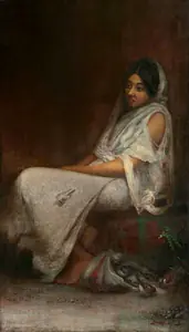 Seal, Jogesh Chandra (Artist). The Bird Seller, 1913 | Painting
