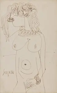 Souza, F.N. (Artist). Untitled, 1961 | Drawing