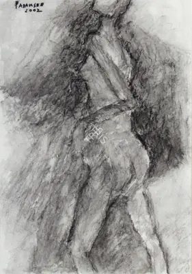 Padamsee, Akbar (Artist). Untitled (Nude), 1996 | Drawing