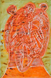 Souza, F.N. (Artist). Untitled, 1966 | Painting