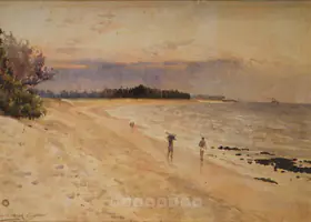 Haldankar, S.L. (Artist). Seashore, 1922 | Painting