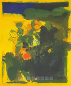 Raza, S.H. (Artist). Feurillaison, 1970 | Painting