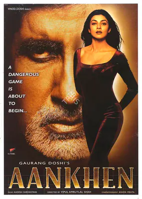 Doshi, Gaurang (Producer), Aankhen, 2002 | Full Sheet Poster