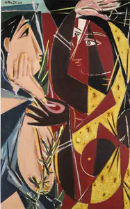 Keyt, George (Artist). Untitled (Two Women), 1967 | Painting