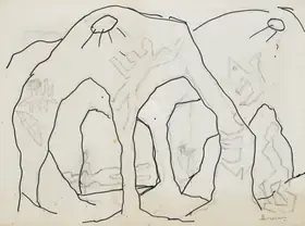 Husain, M.F. (Artist). Amdavad ni Gufah, n.d. | Painting