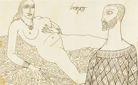 Souza, F.N. (Artist). Untitled, 1959 | Drawing