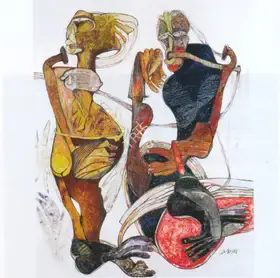 Ganguly, Jaya (Artist). Two to Tango, 1998 | Painting
