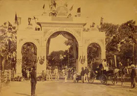 Dayal, Lala Deen (Photographer), Arch near Bashir-Bagh, November 1889 | Antiquarian Photograph