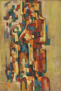 Reddy, P.T. (Artist). Mother and Child, 1966 | Painting