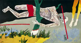 Husain, M.F. (Artist). Safdar Hashmi, 1989 | Painting