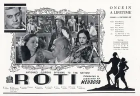 Mehboob (Producer), Roti, 1942 | Advertisement
