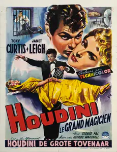 Houdini, Harry (Magician). Houdini le grand magicien | Magic Publicity Art & Memorabilia