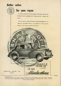 Hindustan Motors (Advertiser). Better Value for Your Rupee, n.d. | Advertisement