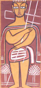 Roy, Jamini (Artist). Christ with the Cross, n.d. | Painting