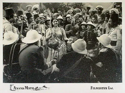 Dronacharya (Cinematographer), Anand Math, 1952 | Lobby Card