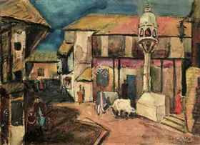 Mehta, Tyeb (Artist). Untitled, n.d. | Painting