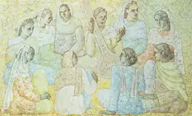 Ali, Imam (Artist). Musical Gathering, 1975 | Painting