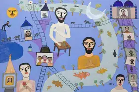 Parekh, Madhavi (Artist). The River in My Village, 2018 | Painting