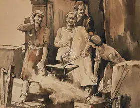 Maity, Paresh (Artist). Das Nagar, 1986 | Painting