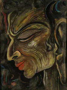 Khastgir, Sudhir (Artist). Face, 1946 | Painting