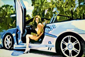 Lokhande, Suryakant (Artist). In The Fast Lane, 2007 | Painting