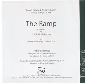 Radhakrishnan, K.S. (Artist). Ramp, 2004 | Solo Exhibition Invitation | 00859482