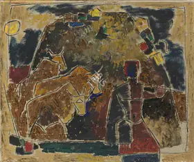 Husain, M.F. (Artist). Untitled, c.1950s | Painting
