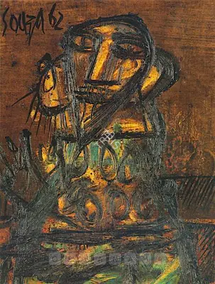 Souza, F.N. (Artist). Untitled, 1962 | Painting
