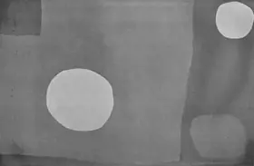 Heron, Patrick (Artist). White Discs in Two Reds, 1962 | Painting