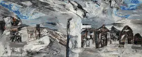 Ramkumar (Artist). Untitled (Varanasi), 1982 | Painting