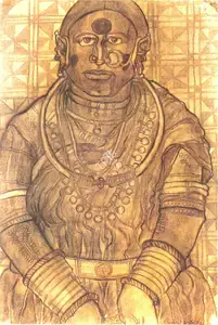 Vaikuntam, Thota (Artist). Banjara Woman, 1987 | Painting