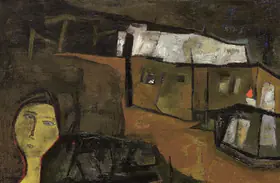 Ramkumar (Artist). Composition, 1958 | Painting