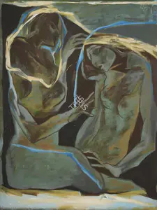 Das, Jatin (Artist). The Healing Touch, 1987 | Painting