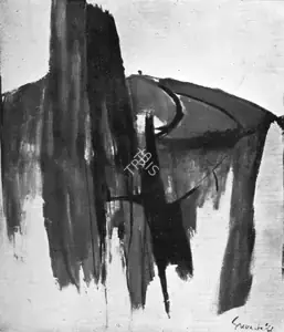 Basu, Sukanta (Artist). Dolmen, 1966 | Painting
