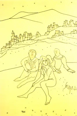 Souza, F.N. (Artist). Untitled, 1962 | Drawing