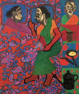 Banik, Eleena (Artist). The Domestic Myth, n.d. | Painting