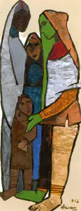 Husain, M.F. (Artist). Khatna, 1956 | Painting