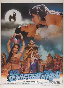 Kapoor, Pooja (Producer), Barsaat Ki Raat, 1998 | Full Sheet Poster